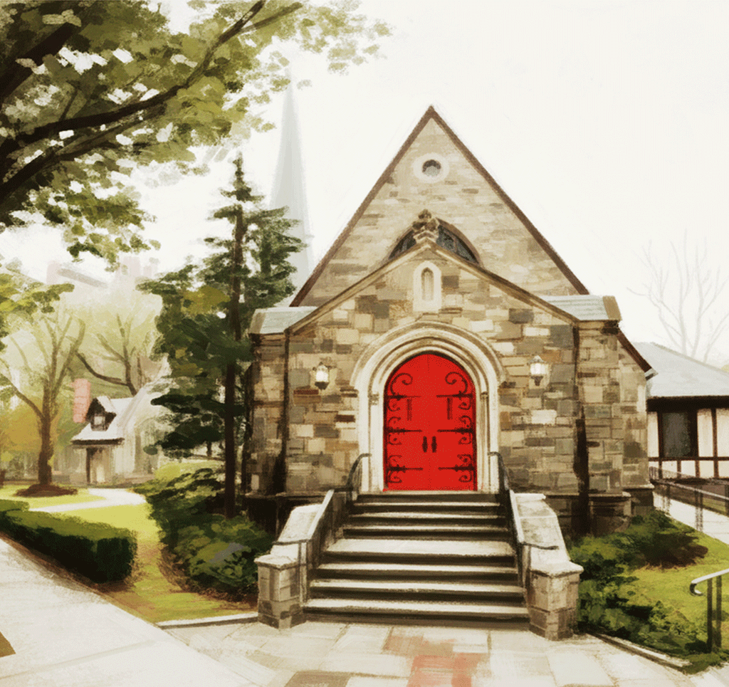 Rhode Island Church, Winter